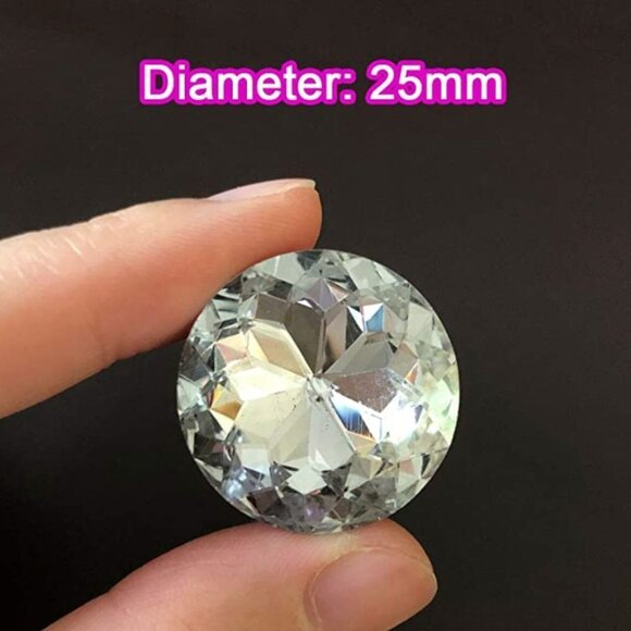 21 Crystal Glass Prong Buttons Decoration Tacks - Picture 10 of 11